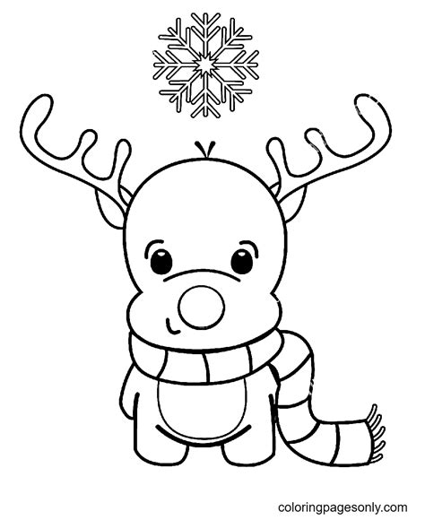 Baby Reindeer Coloring Pages Reindeer Coloring Pages Coloring Pages