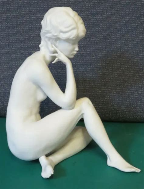 KAISER BISQUE PORCELAIN Nude Woman 9 489 Artist GAWANTKA Meditation