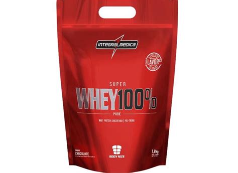 Super Whey 100 Pure Refil 1 8kg Chocolate Integralmédica o