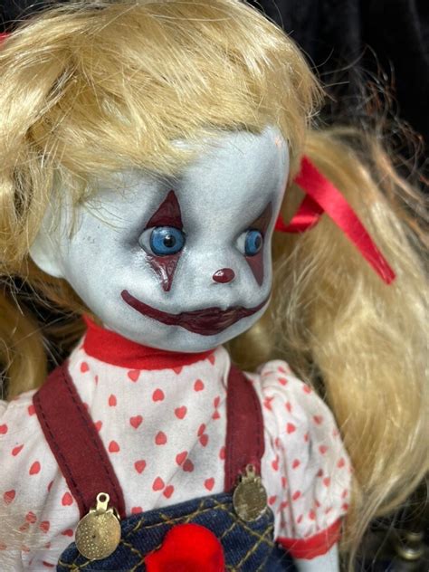 Creepy Sarah The Clown Porcelain Doll Etsy