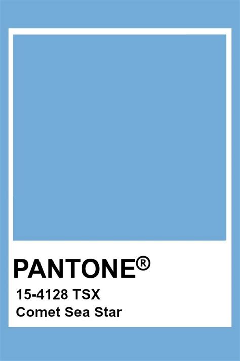 Pantone Comet Sea Star Kleurenpalet Pantone Kleuren