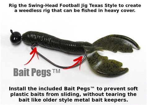 Tungsten Swing Football Jigs for bass fishing