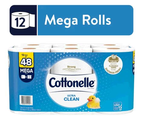 Dropship Cottonelle Ultra Clean Toilet Paper 12 Mega Rolls To Sell