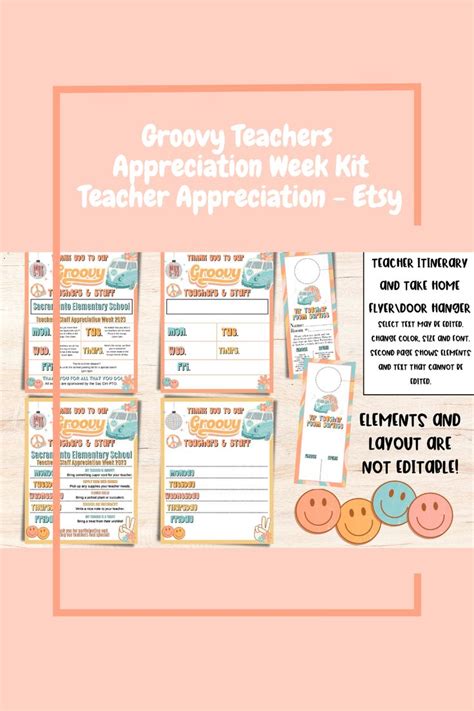 Groovy Teachers Appreciation Week Kit Teacher Appreciation Week