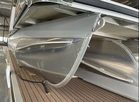 Custom Ft Aluminum Pontoon Tubes With Wood Deck Buy Aluminum