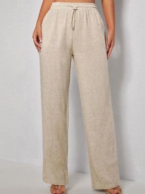Calça Pantalona Expresso De Linho Nude Compre Agora Dafiti Brasil