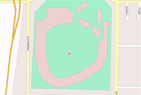 Turner Field Stadtplan Mit Satellitenfoto Und Unterk Nften Von Atlanta