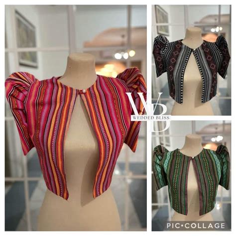 Modern Filipiniana Bolero Ethnic Design Lazada Ph