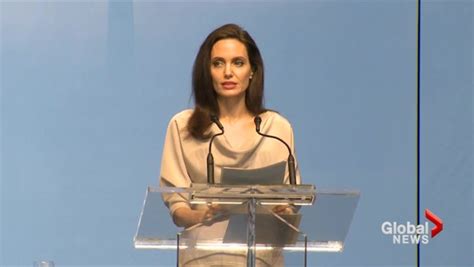 Angelina Jolie Gives Powerful Speech On Sexual Violence In Vancouver At