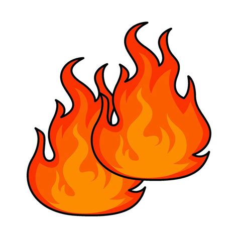 Hot Fire Illustration 34515297 Vector Art At Vecteezy