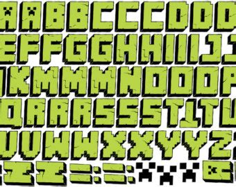 11 Minecraft Font Alphabet Images Minecraft Alphabet Letters Images