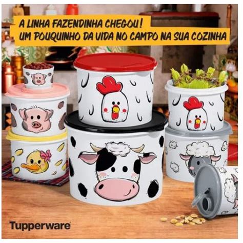 Tupperware Kit Tupper Caixas Linha Fazendinha Shopee Brasil