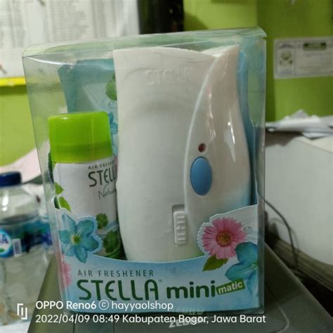 Jual STELLA MINI MATIC ALAT SET 40ML PARFUMIS NEW DESAIN REFFIL GREEN