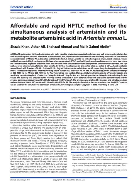 Pdf Affordable And Rapid Hptlc Method For The Simultaneous Analysis