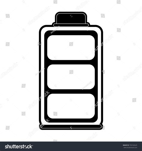 Full Battery Symbol Icon Vector Illustration Stock Vector Royalty Free