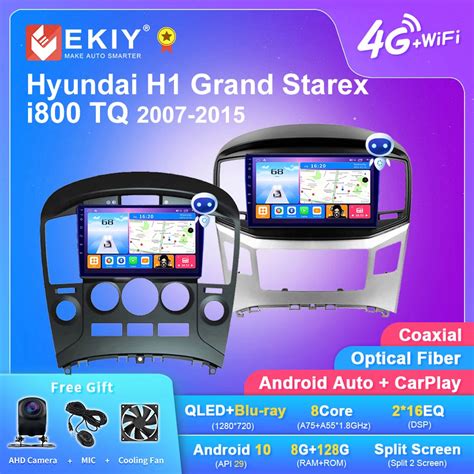 EKIY T7 Android 10 Car Radio For Hyundai H1 Grand Starex I800 TQ 2007