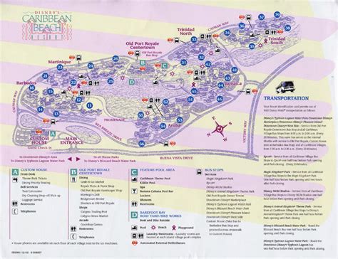 Disney Caribbean Beach Resort Preferred Rooms Map