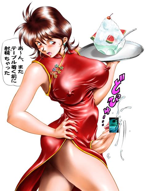 Rule 34 1futa Blush Bottomless Skirt Breasts Brown Hair Censored China Dress Chinese Clothes