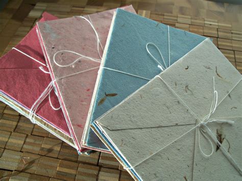 Assorted Colors Of Handmade Recycled Paper Envelopes Etsy