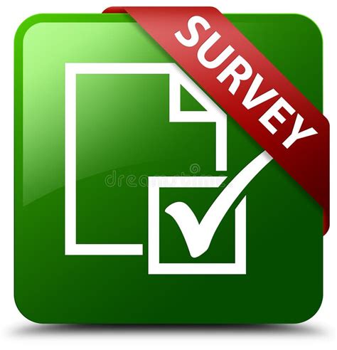 Survey Green Rounded Squares Horizontal Stock Illustration Illustration Of Data Consumerism