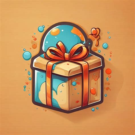 Premium Vector Gift Box Cartoon Vector Background