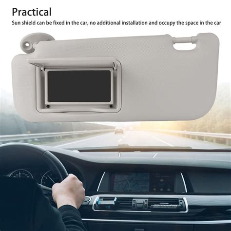 Car Sun Visor Left Driver Side Gray High Hardness Sun Visor With