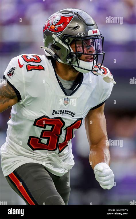 Tampa Bay Buccaneers Safety Antoine Winfield Jr Warms Up Before