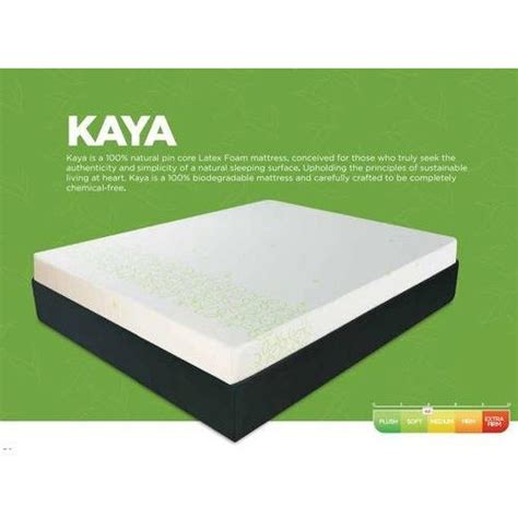 White Printed Duroflex Kaya Natural Pin Core Latex Foam Mattress