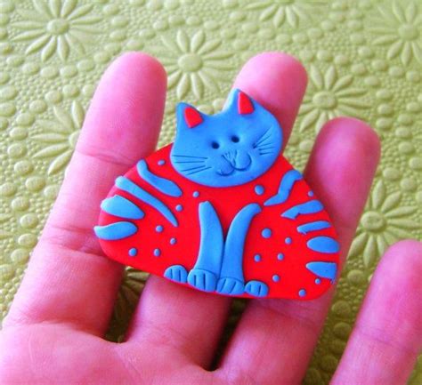 This Item Is Unavailable Etsy Polymer Clay Clay Cat Brooch