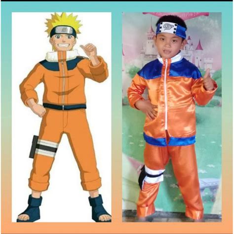 Jual Kostum Cosplay Anak Karakter Anime Jepang Naruto Shippuden Uzumaki