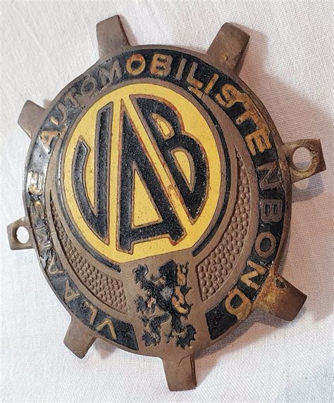 Cussons Grille Badge Vab Vlaamse Automobilistenbond Belgique