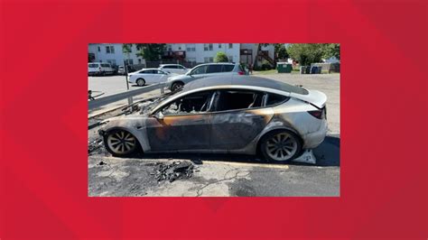 Tesla Car Catches On Fire Takes Firefighters Nearly An Hour To P