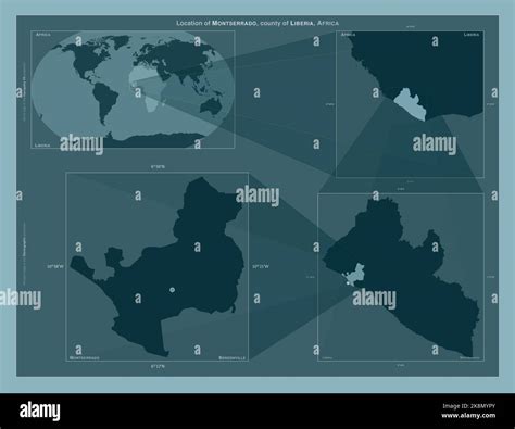 Montserrado County Of Liberia Diagram Showing The Location Of The