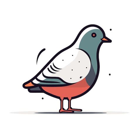 Premium Vector Pigeon Vector Illustration Bird Doodle Clipart