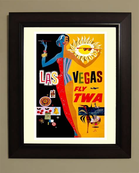 Las Vegas Vintage Poster 3 sizes available one low price. | Etsy