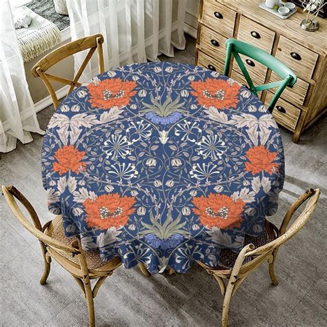 Dchyo Morris Tablecloth Boho Rustic Ethnic Flower Original Design