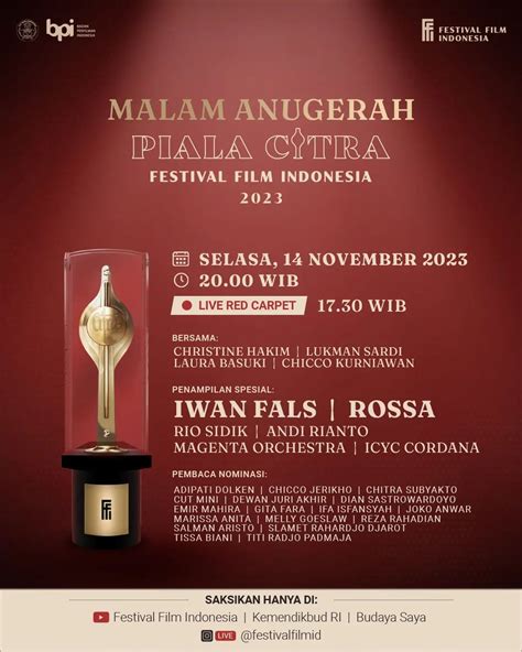 Daftar Lengkap Pemenang Piala Citra Di Festival Film Indonesia