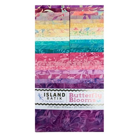 Island Batik Butterfly Blooms Strips Alisellou Designs