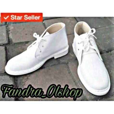 Jual Sepatu PDH Putih Tali PDU Lurah Kades Camat Taruna Paskibra