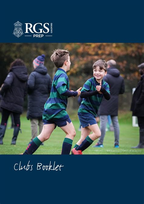 Clubs Booklet Rgs Prep By Rgs Guildford Issuu