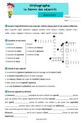 Exercice Accord De L Adjectif Qualificatif Eme Primaire