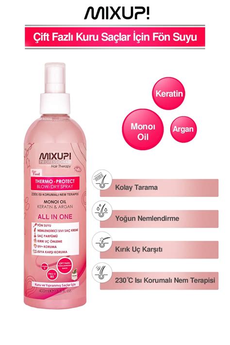 Mixup Hair Food Kuru Saçlar Için Çift Fazlı Keratin Argan