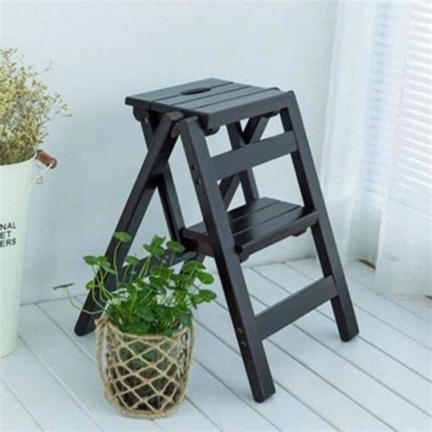 Echelle Etagere Echelle Escabeau Marchepied Tabouret Pliant En Bois