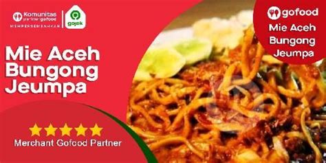 Daftar Harga Menu Delivery Mie Aceh Bungong Jeumpa Bukit Kemuning