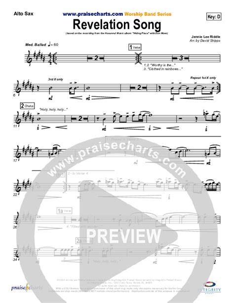 Revelation Song Alto Sax Sheet Music Pdf Don Moen Praisecharts