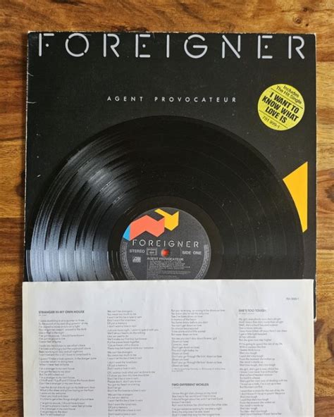 Foreigner Agent Provocateur Vinyl Lp 33t Melodisque