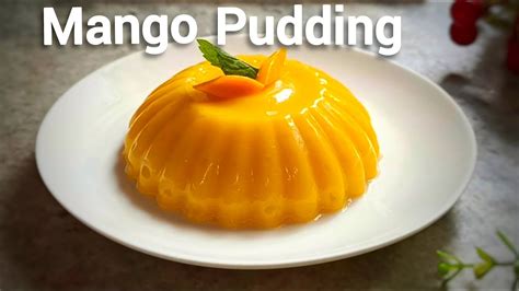 Mango Pudding No Gelatin No Agar Agar Quick Easy Mango Dessert