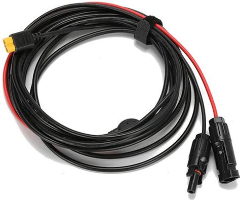 Cable XT60 vers MC4 Ecoflow de 5 mètres pour Panneau Solaire passe