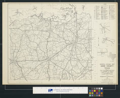 General Highway Map Cass County Texas Side 1 Of 2 The Portal To Texas History