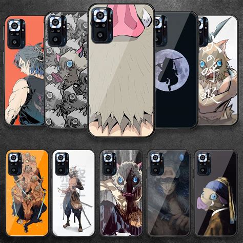 Buy Demon Slayer Hashibira Inosuke Tempered Glass Phone Case Cover For